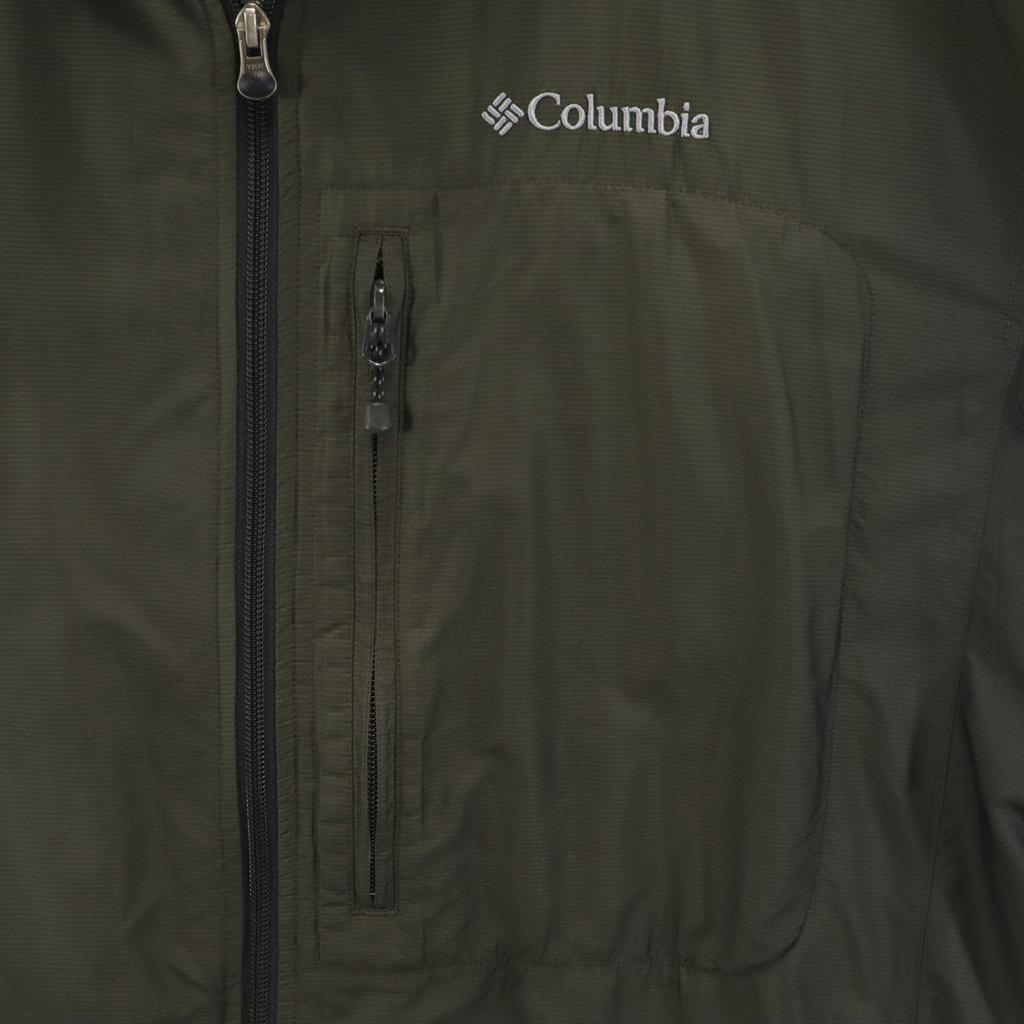 Columbia Windbreaker XL Khaki Outdoors Men's Used