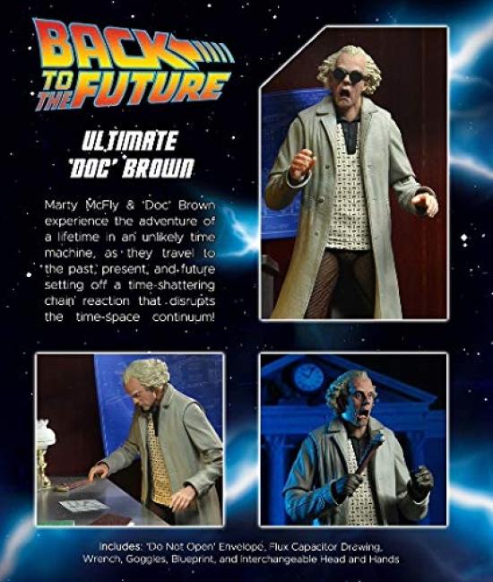 NECA Back to the Future Ultimate 7-inch Action Figure Doc (Emmett Brown)  NECA BACK TO THE FUTURE Ultimate Action Figure Dr. Emmett "Doc" L. Brown