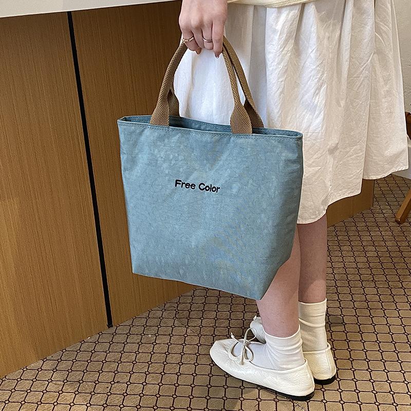 Large Capacity Women's Bag Letters Tote Bag Commuter Shoulder Bag