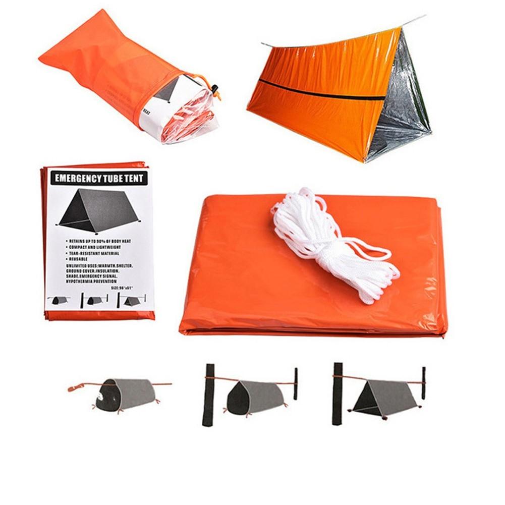 Portable Waterproof Outdoor Survival Tent for Hiking and Camping