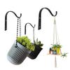 2Pcs Simple Multifunctional Wall Mounted Clothing Flowerpot Bending Iron Hooks