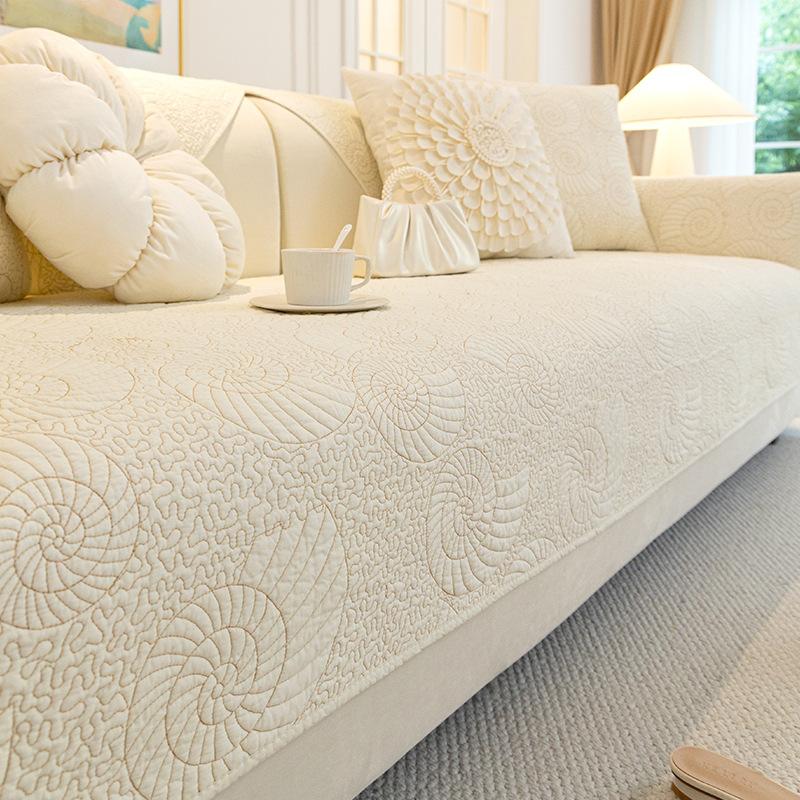 Cotton Sofa Cushion Universal In All Seasons, Pure Cotton  New Non-Slip Seat Cushion, Leather Sofa Cover, Backrest Towel Cover Cloth