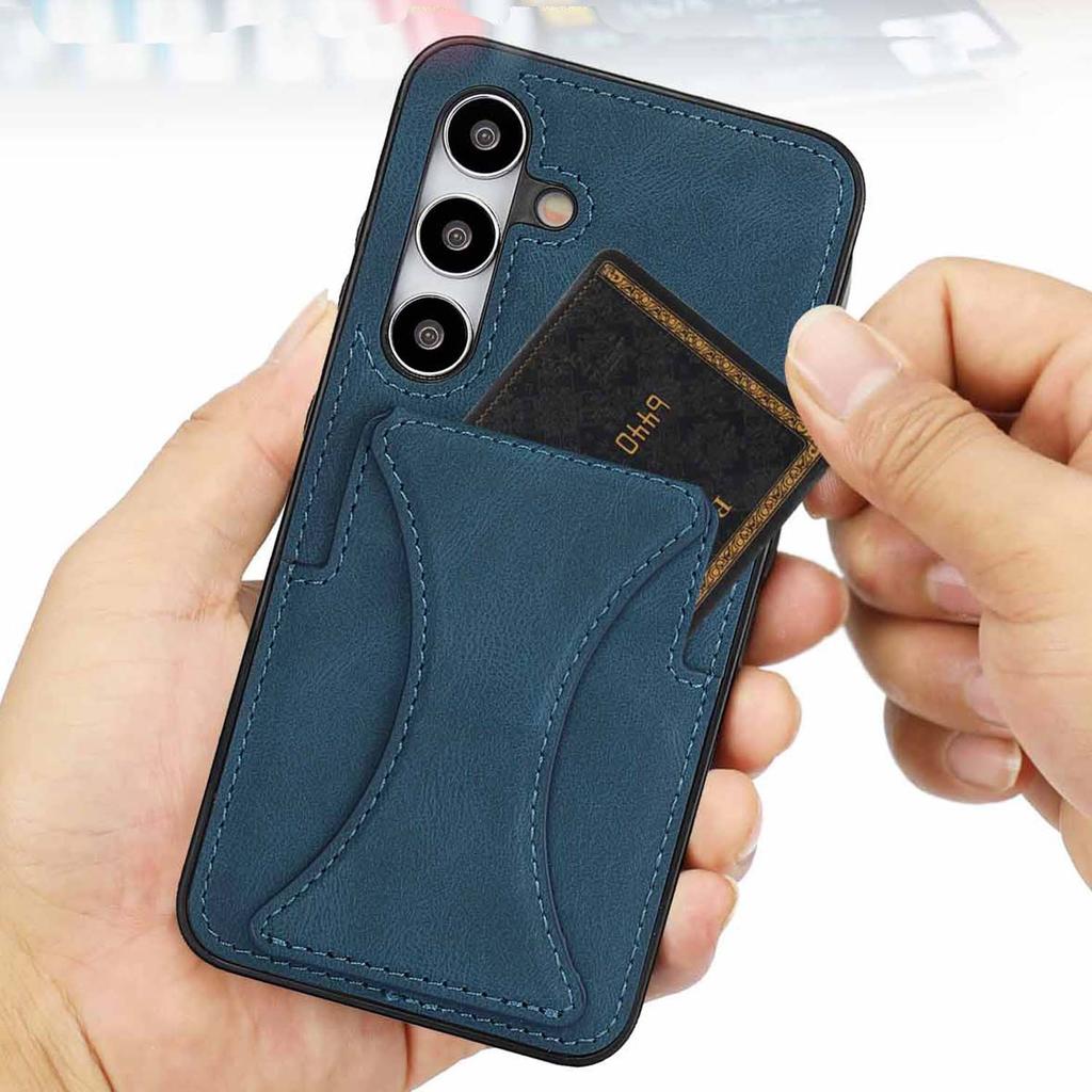 For Samsung Galaxy S25 Ultra Edge S24 Fe S23 Plus S22 + S21 S20 Note 20 Ultra Leather Phone Case Magnetic Card Holder Soft Cover