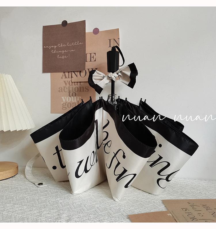 French Retro Women's Dual-Use Sun & Rain Umbrella - Elegant Summer Sunscreen Parasol