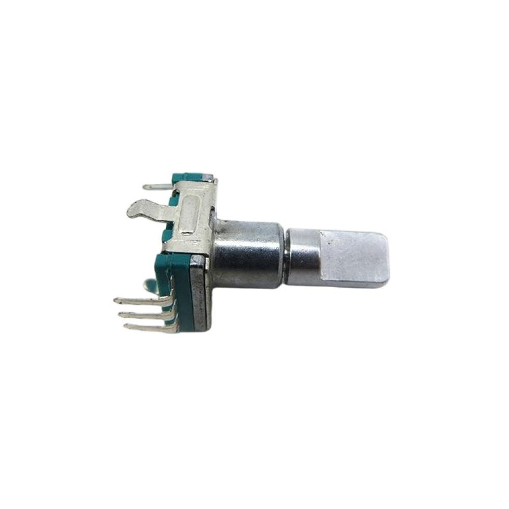 2PCS 360-Degree Pulse Potentiometer EC11 Encoder 30-Bit Range 15 Pulse Code Switch 18MM Handle Length