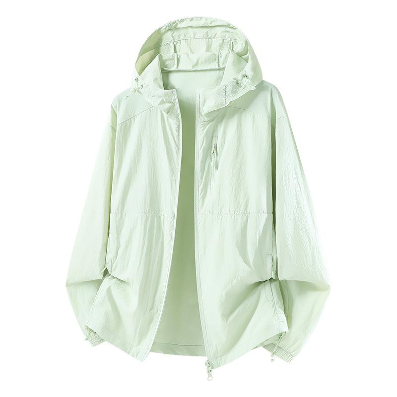 1011 Ice Silk Couple Sunscreen Clothing Summer UV Protection Skin Clothing Sunscreen Clothing Jacket Breathable Outdoor New