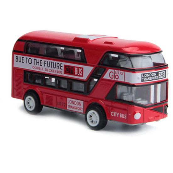 Simulation Alloy Car Model Mini Pull Back Bus Kids Children Educational Toy
