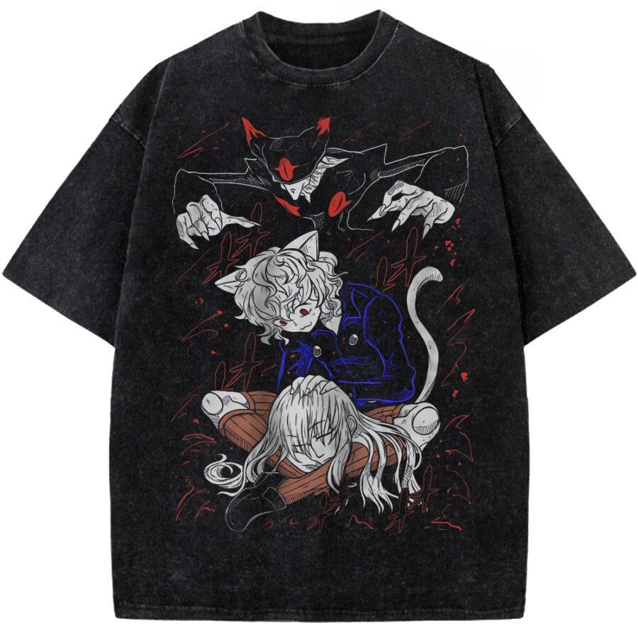 

Anime Hunter X Hunter Gon Freecss Graphic T Shirt Men Women Casual Clothing Oversized Tshirt Washed Cotton Tee Harajuku T-shirt XXL
