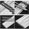 Stainless Steel Barbecue Skewer Flat Skewer Outdoor Camping Barbecue Steel Skewer Barbecue Skewer Lamb Skewer Barbecue Skewer