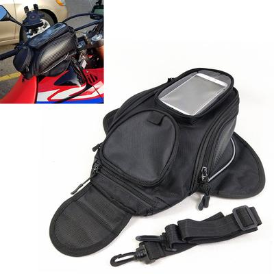 Universal Motorcycle Tank Pouch Waterproof Durable Oxford Cloth Large Capacity Motorbike Bag for Cycling Outing Trip