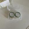 Vintage Contact Lens Case with Tweezer Mini Cute Eyes Care Contact Lenses Container Box Travel Kit Eyewear Accessories Organizer