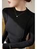 2026 Autumn/Winter Women's High-Elasticity Half-High Neck Long-Sleeve T-Shirt - Advanced Design and Skin-Friendly