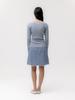 GLOWNY G Classic Rib V-Neck Knit (Blue)