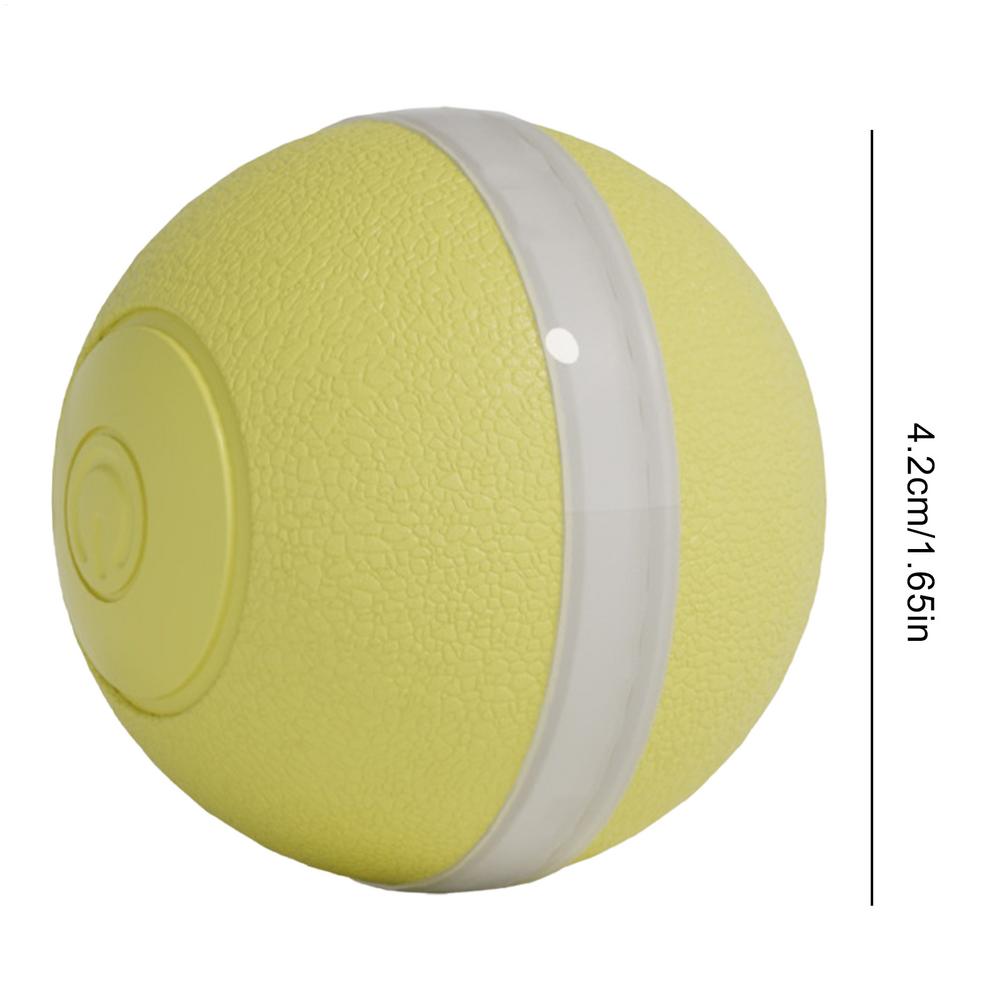 Electric Rolling Pet Toy Ball Jumping Smart Interactive Toy Obstacle Avoidance Rolling Cat Ball With LED Light For Indoor Play