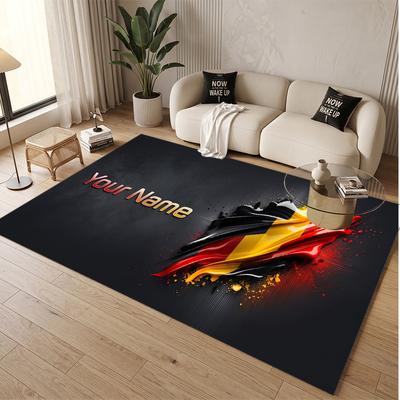 Personalized Crystal Velvet Carpet Germany National Football Team Pattern Non Slip Floor Rug
