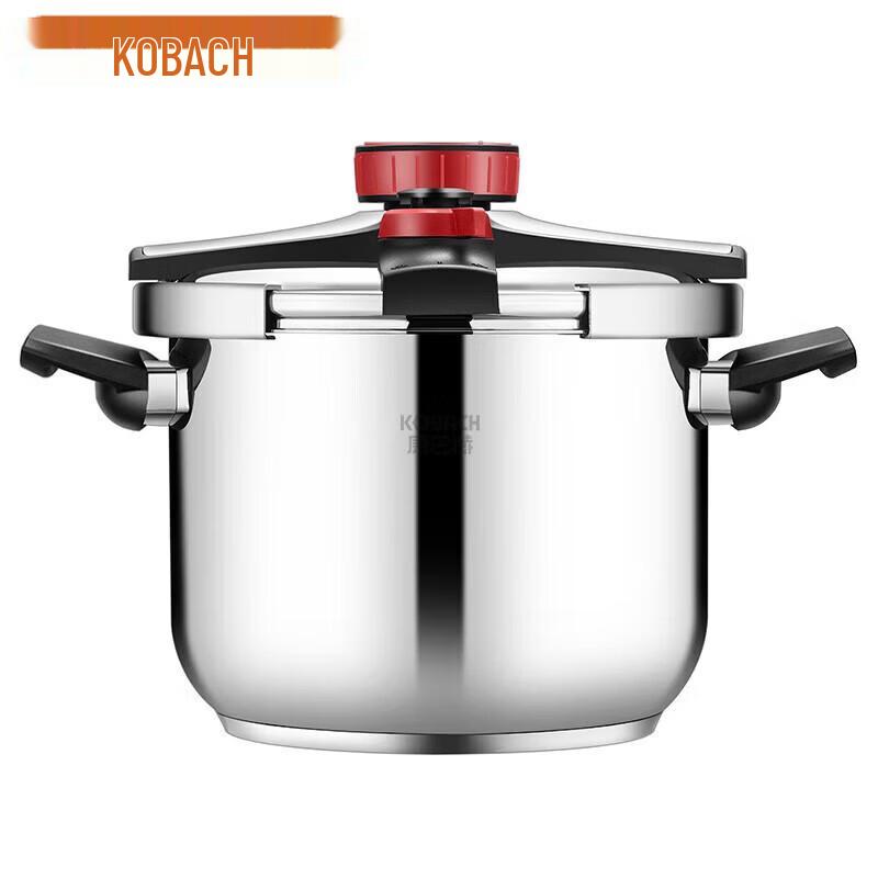 Kangbach 22cm 6L Dual-Setting Stainless Steel Pressure Cooker