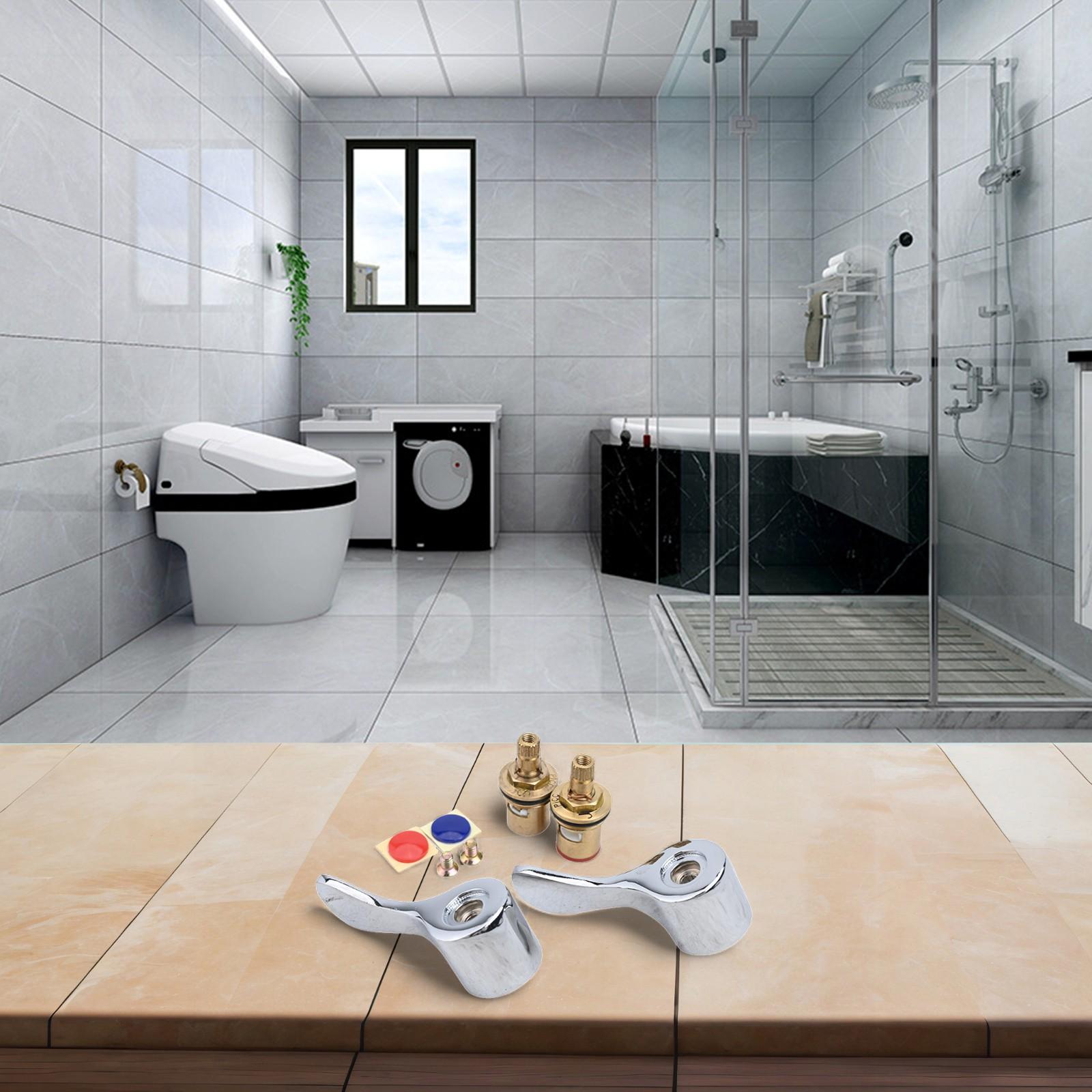 Basin Taps Faucet Handle Valve Replacement Valves And Turn Tap G1/2