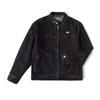 Comfortable Millennium Metallic Design Stand Collar Long Sve Frayed Embroidered Printed Denim Jacket Men Jackets Black LMT009014206754A06860