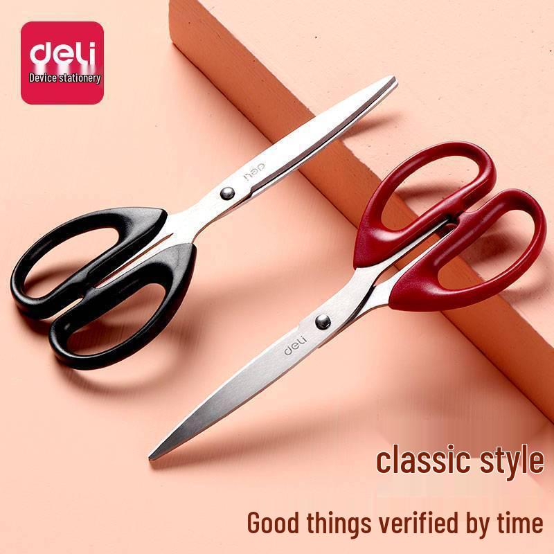 Deli Multifunctional Stainless Steel Non-Stick Tailor Scissors for Home and Office