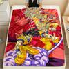 Dragon Ball character Print Flannel Blanket High quality Comfortable for All Seasons Home Decor Warmth and Comfort Perfect for Christmas Gifts