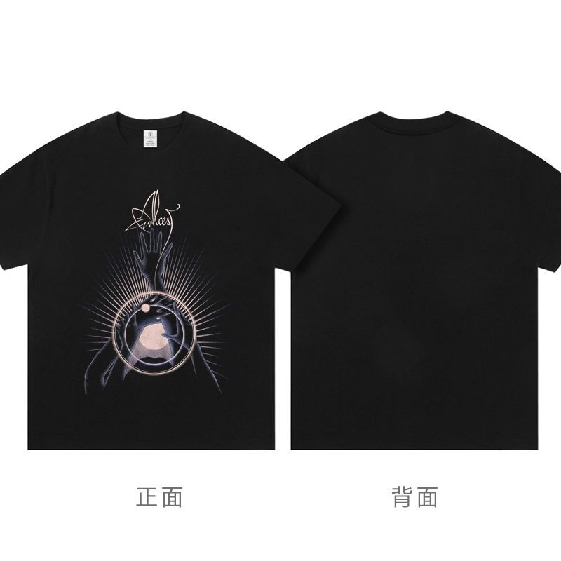 The Concert Support Outfit for The French Black Metal Band Consists of Shortsleeved Made of Pure Cotton for Both Men and Women S