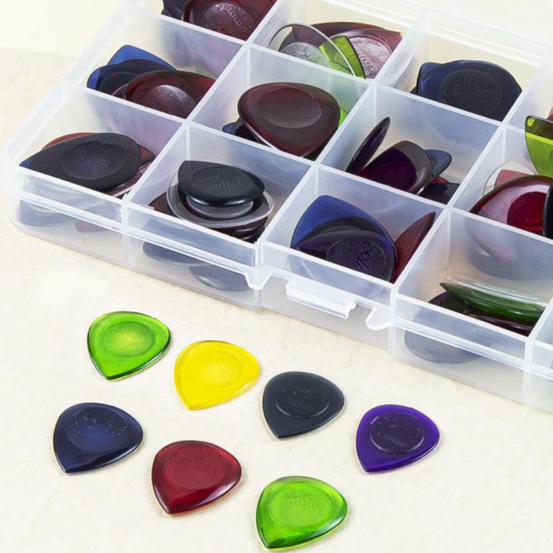 30pcs Guitar Picks ABS Plectrums with Storage Box Large Teardrop Shape Big Thickness 1mm 2mm 3mm Guitar Pick Accessories TMZ