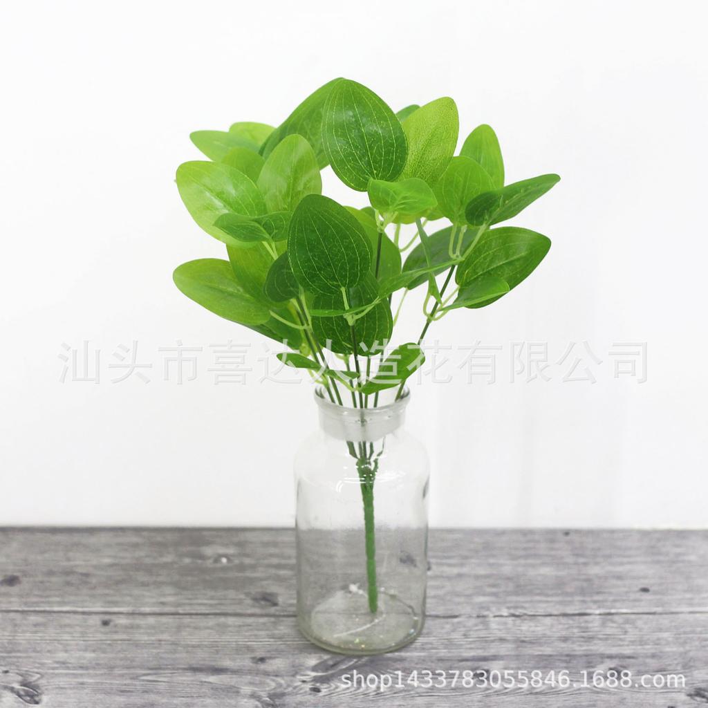 Leaf Simulation Aquatic Plants 7 Forks, Green Dill Leaves, Evergreen Sweet Potato Leaves Inserted Into Pots, Shooting Props For Landscaping