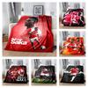 Bukayo Saka Arsenal Football Player Portrait Red Print Soft Flannel Throw Blanket Lightweight Warm Sofa Couch Bed Home Decor Cover For Soccer Fans