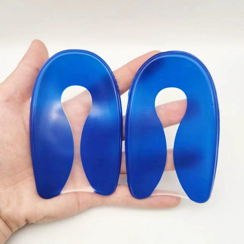 Silicone U-Shaped Heel Pad for Shock Absorption and Pain Relief