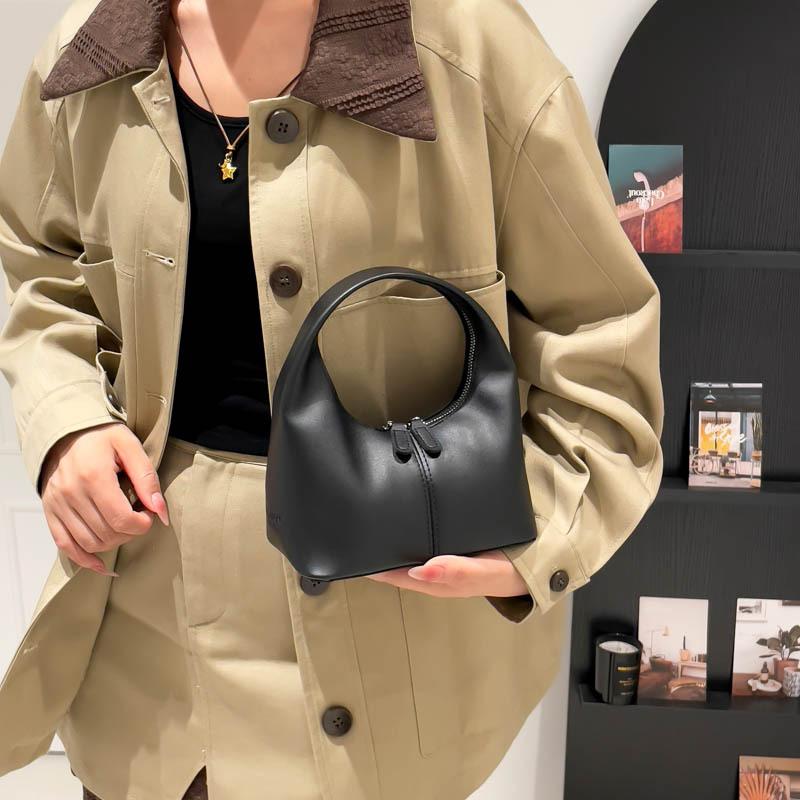 Trendy Korean handbag, women's bag, autumn new spliced commuter bag, versatile casual dumpling bag
