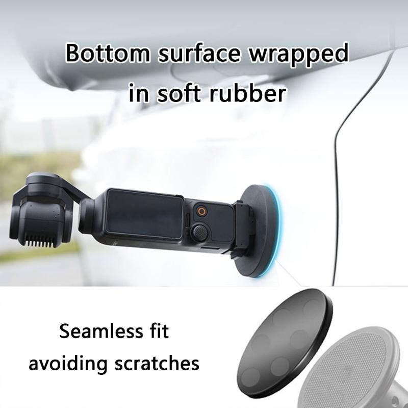 Lightweight Magnetic Adapter Stand for Pocket3 Cameras Featuring Durability Metal Construction and Versatility Port