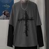 Clothes Long Sleeve Oversize T-shirt Mall Goth Tops Japanese Korean Streetwear Men Women Aesthetic Grunge Clothes