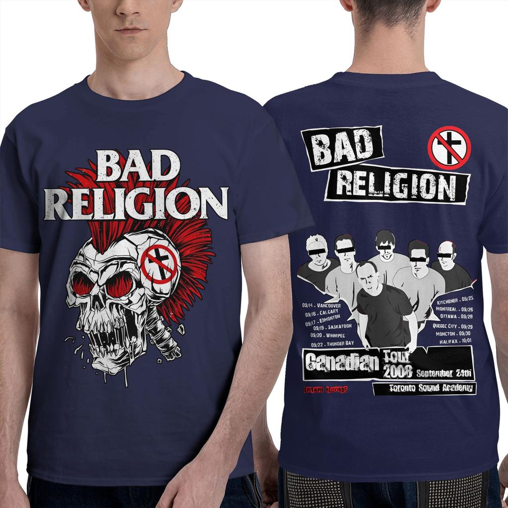 Bad Religion  T Shirt Men  Streetwear Cotton T-Shirts Beach Crewneck Harajuku Tees Pattern Oversize Tops