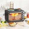 28 L Toaster Oven, Compact Oven for Cooking and Grilling, Electric Oven with Baking Tray, Grill Rack, 2600W, Black