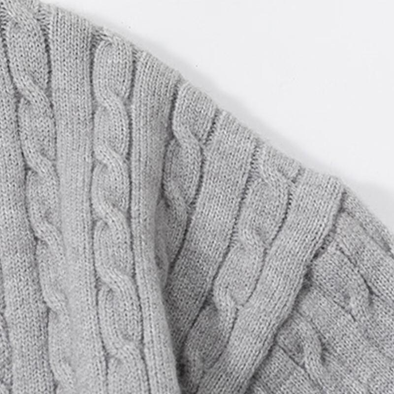 Mark Fairwhale Men's Round Neck Knit Cardigan Jacket