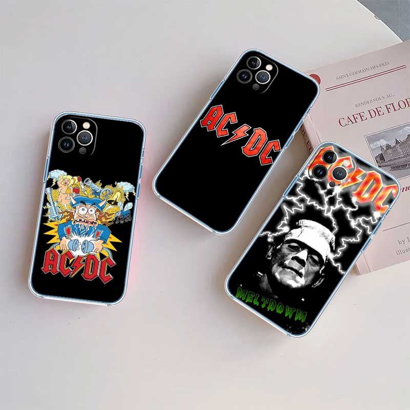 RE1 A-acdc Transparent Phone Case for LG K22 K30 K40 K40S K41 K42 K50 K50S K51 K51S K52 K61 K62 K71 K92 Q60 Q61 V40 V50 V60