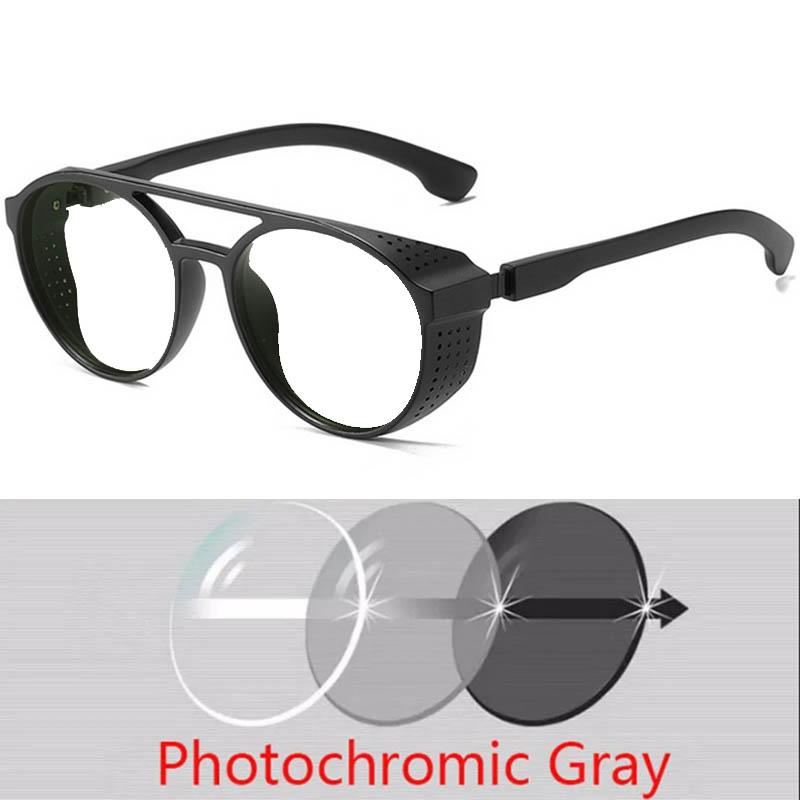 Anti-glare Oval Prescription Myopia Sunglasses Finished Male Female Colorful Lens Diopter Glasses 0 -0.5 -0.75 To -6.0