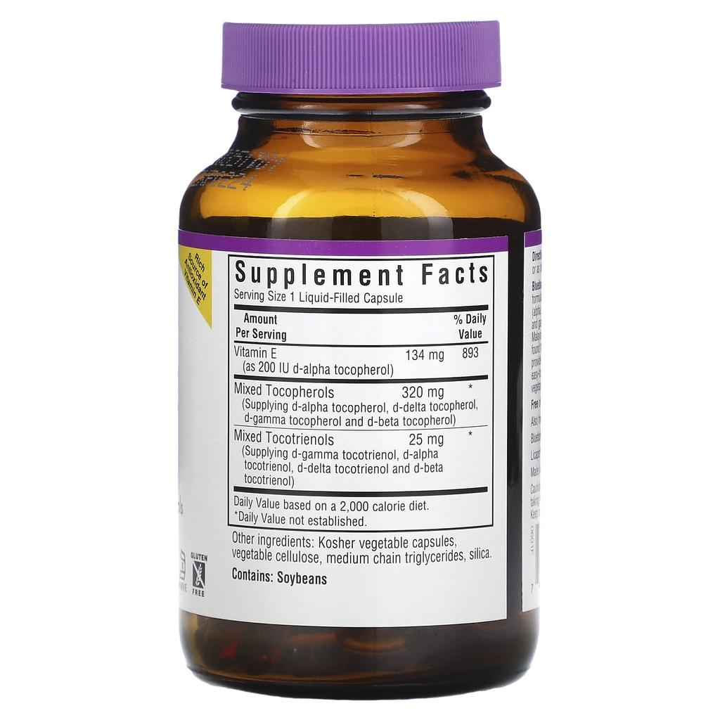 Bluebonnet Nutrition, Vitamin E Complex, Recap, 60 Tablets