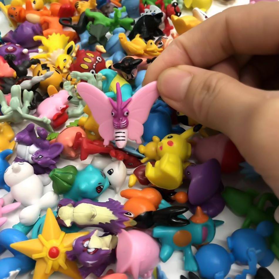 Pokemon Action Figure 2-3CM Not Repeating Mini Figures Model Toy Pikachu Anime Kids Collect Dolls Birthday Gifts