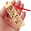 YRCR Plum Orchid Bamboo Chrysanthemum Hollow Carved Metal Bookmarks, Vintage Traditional Style Stainless Steel Bookmarks, Set of 4 (Plum, Bamboo,