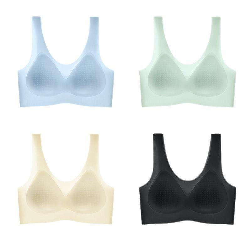 Ultra-Thin Seamless Cooling Ice Silk Push-Up Bra