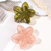 Große Bernsteinfarbene Blumen-Haarklammern Krallen-Haarklammern Für Damen Starke Styling-Haarklammern Niedliche Haarklammern Für Mädchen Geeignet Für Dickes Und Dünnes Haar