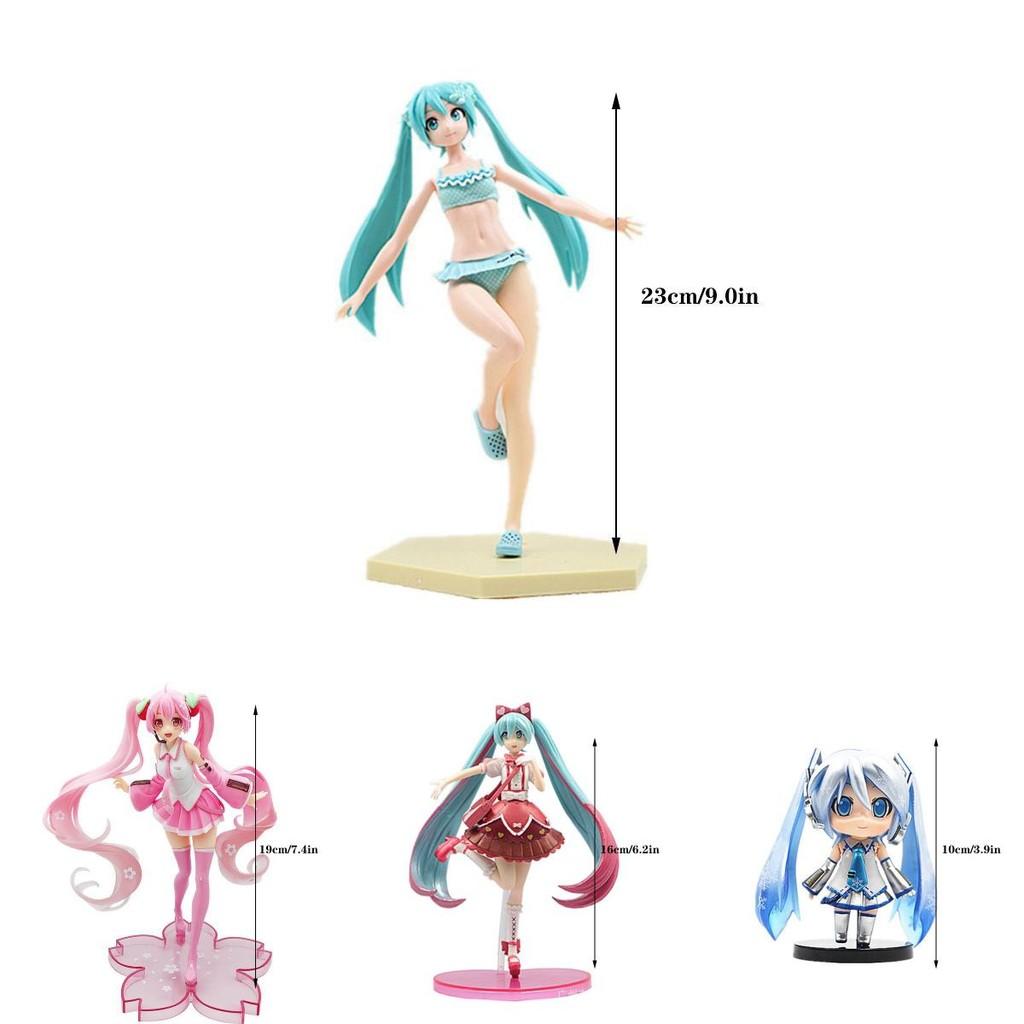 Hatsune Miku Cartoon Virtual Singer Manga Statue Figurines Stunning Collectible Model Toy