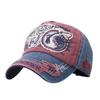 Water Scrubbing Jeans Baseball Cap With Embroidered Shark Design Adjustable Hat Circumference For Men And Women