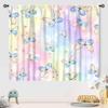 Dreamy Butterfly Curtains Pastel Color Print for Girls Bedroom Window Decor