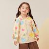 B.Duck Girls' Cartoon Full Print Hooded Jacket