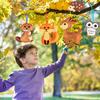[PACZA][1] Creative Set of Felt Embroidery Patterns Forest Animals 6 pcs Z3127