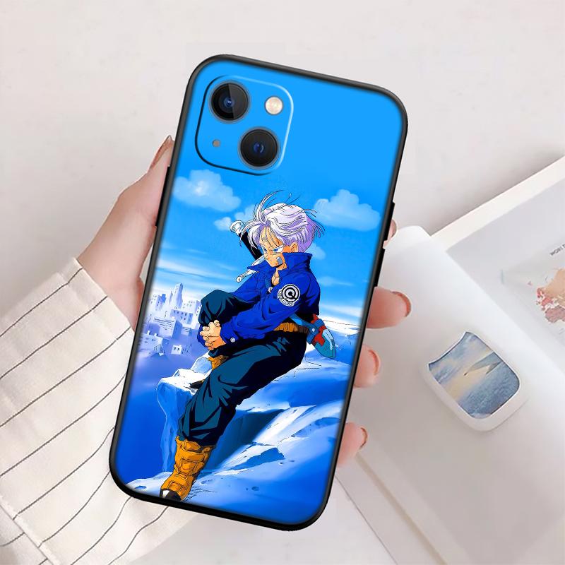 Dragon Ball Trunks New High-End Shell Phone Case for iPhone 16 15 14 13 12 Pro Max Plus Mini