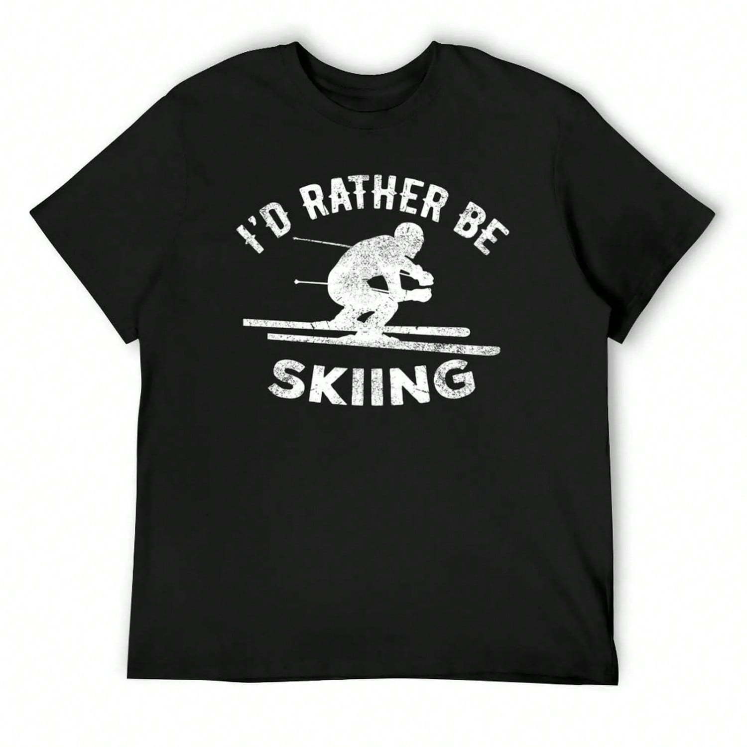 I d Rather Be Skiing Ski Skiing Winter Mountains Snow Skier Sport T-Shirt Topping Heavyweight T Shirts For S разноцветный