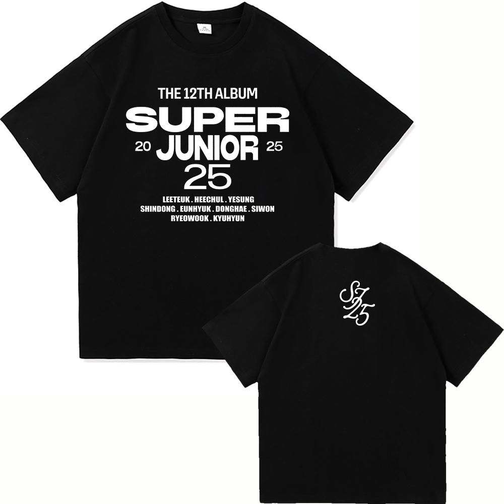12TH ALBUM SuperJunior 25 Fashion Women Clothing for Lover Days Fans Gifts Harajuku High Quality Clothes Vintage Cotton TShirts